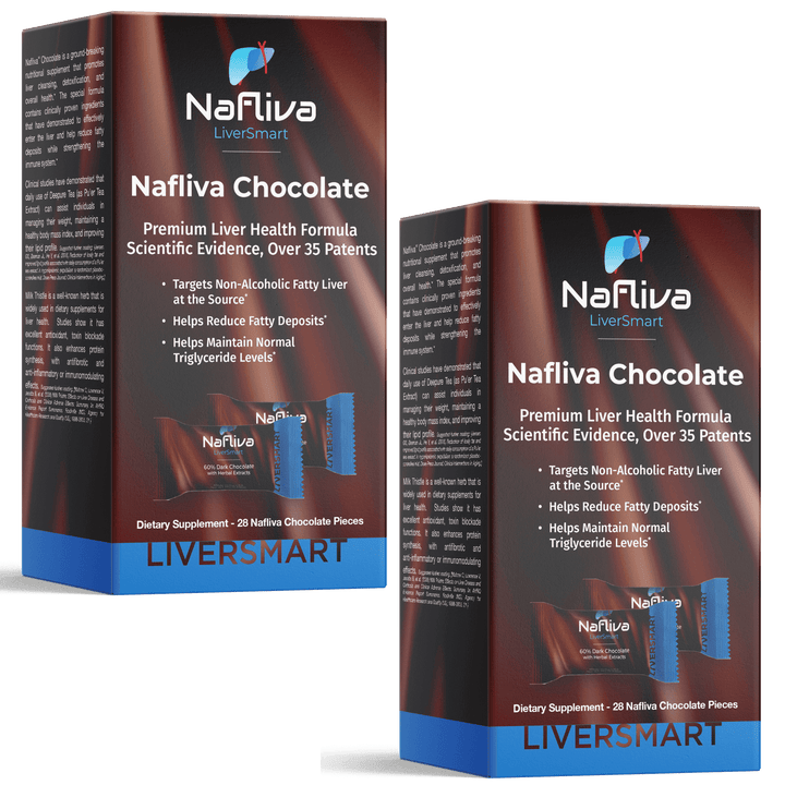 Nafliva LiverSmart - Dark Chocolate with Peppermint Flavor | 2 boxes