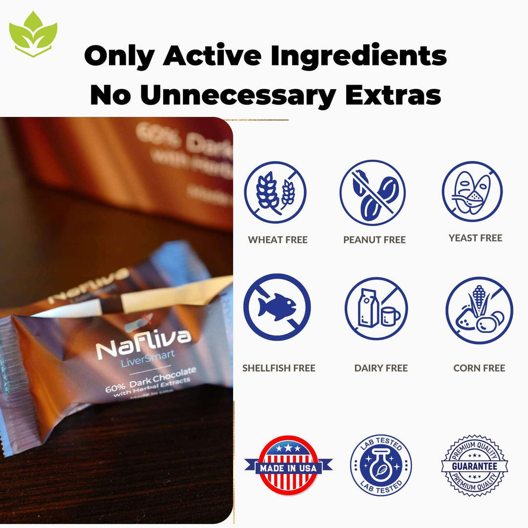 2 Boxes of Nafliva LiverSmart | Nafliva Chocolate | Delicious Surprise to Your Daily Liver Health